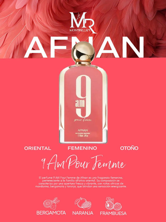 Perfume 9AM Pour Femme de Afnan x100 ML